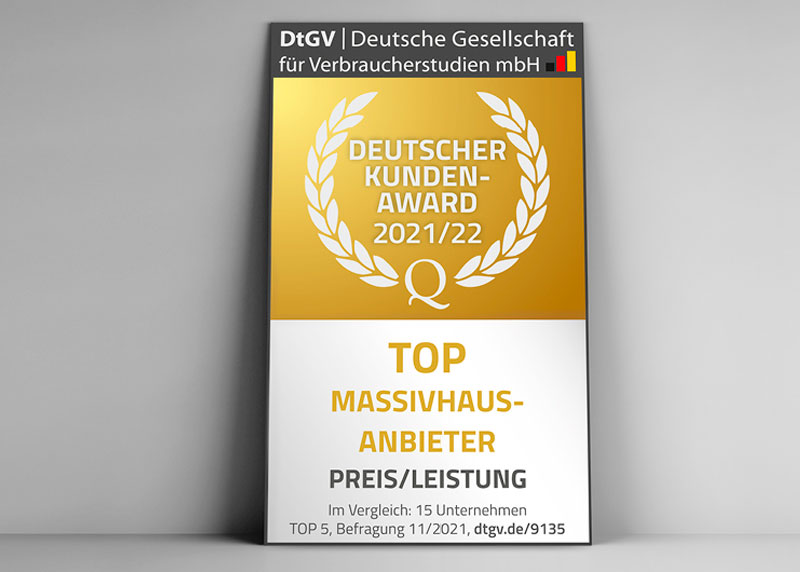  Wir sind ausgezeichnet!  Wir freuen uns, das die DtGV uns mit dem "Deutschen Kunden-Award 2021/22" ausgezeichnet hat.